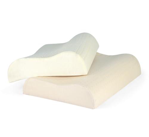 Turmerry Green Natural Organic Latex Contour Pillow - Standard Pillow- Medium Firm - Neck Pain Relief, Pillow for Neck and Shoulder Pain, Neck Pain Pillow, Side Sleeper Pillow, Cervical Pillow 24inch X 15inch X 5inch Turmerry Green Natural Organic Latex Contour Pillow - Standard Pillow- Medium Firm - Neck Pain Relief, Pillow for Neck and Shoulder Pain, Neck Pain Pillow, Side Sleeper Pillow, Cervical Pillow 24inch X 15inch X 5inch
