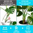 8PCS Plant Stem Supports for Indoor Plants, 4 Sizes Climbing Houseplant Stem Holders, Green Plastic Reusable Flower Trellis Stem Stabilizer, Plant Accessories for Flower Indoor Outdoor Garden