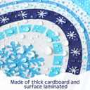112 Pcs Winter Bulletin Board Cut Outs Hello Winter Rainbow Themed Bulletin Board Decorations Snowflake Snowman Cutouts Set Trim Borders for Kids Home School Classroom Decor