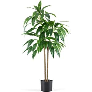 NEWBULIG Artificial Dracaena Tree, 51in Faux Indoor Plant, Green