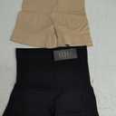 Womens Seamless Shaping Boyshorts Panties Tummy Control Underwear Slimming Shapewear Slip Shorts (Small, #A2 Black+beige Set(snug))