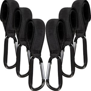 Pack of 6 Baby Stroller Hooks for Hanging Diaper Bags Pram Clips for Bags Multipurpose Hooks for Grocery Shopping Backpack Stroller Accessories Pram Buggy Clips Straps Hook