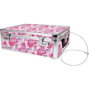 Vaultz Locking Storage Chest/Dorm Storage with Combination Locks, Pink, 19 x 7.5 x 14 inches (VZ03806)