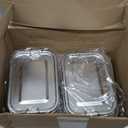 Umigy 8 Pcs Stainless Steel Food Containers 550/850/1400/2400 ml Metal Bento Lunch Box Stainless Steel Food Storage Containers, Lockable Clips to Leak Proof, Reusable Dishwasher Snack Boxes for Work