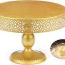 12 Inch Cake Stand Round Cupcake Stands Metal Dessert Display Cake Stands, Gold