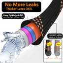 Garden Hose 50ft, 2026 Ultra Lightweight Water Hoses w/10 Function Spray Nozzle and 3/4" Brass Fittings- Durable, & Flexible Water Pipe for Yard, Lawn, Outdoor & Gardening(Black Rose gold)
