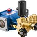 WOJET Triplex Plunger Pressure Washer Pump, 3600PSI 2.7GPM, 3/4" Shaft, Self-Priming, Horizontal Replacement Pump Kit for Honda GX160 GX190 GX200, Dewalt 3000PSI, Simpson 90037, Generac 5-7HP Engines