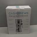 CASABREWS 5418 PRO Espresso Machine 20 Bar, Upgraded Espresso Maker with Powerful Steam Milk Frother, Stainless Steel Coffee Machine with Fast Heating System for Cappuccino, Latte, Silver