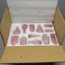 Pink Glass Bud Vase Set of 24, Small Flower Vases for Centerpieces in Bulk, Mini Vintage Vase for Wedding Decor, and Home Table Dcor