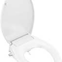Delta 833004 Elongated Soft Close Bidet Seat with Manual Control Self-Cleaning Wand - White