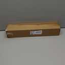 Heavy Duty Curtain Rod 18 to 64 inches (1.5-5.55 ft)1-Inch Diameter Adjustable Drapery Rod with Decorative Openwork Carved Leaf Finials, Weathered White Curtain Rods for Living Room & Bedroom