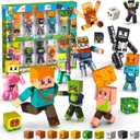 20PCS Rotatable Magnetic Action Figures with Magnetic Building Blocks Set - Creative STEM Magnet Figures Playset Character Toys for Kids, Birthday Gift for Toddlers Boys Girls Ages 6+
