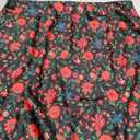 Keasmto Leopard Skirt for Women Midi Length High Waist Silk Satin Elasticized Cheetah Casual Ladies Skirts (XL, Floral)