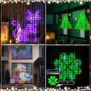 Christmas LED Curtain Lights DIY LED Decorations Outdoor Smart String Lights 540 LEDs, Christmas DIY Lighting Modes Decorative Curtain Lights for Yard, Patio, Party Wedding Yard Home 6.5FT*5FT