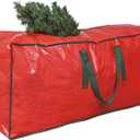 ProPik Christmas Tree Storage Bag | Fits Up to 7 ft. Tall Disassembled Tree | 45" x 15" x 20" Holiday Artificial Tree Storage Case | Perfect Xmas Storage Container with Handles and Sleek Zipper (Red)