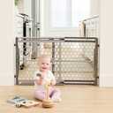 Regalo Safety 28"-42" Extra Wide Baby Gate for Doorways & Bottom of Stairs, Pressure Mounted Safety Gate for Babies, Toddlers & Pets, Tested & Safe for 30 Years, American Designed, American Owned
