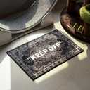 KEEP OFF Cashew Floral 6.6x9.8 ft Plush Area Rug Hypebeast Room Decor, 6'7" x 9'11"