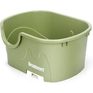 Extra Large High Sided Litter Box with Filter mesh,19.6" L*15.8" W*10" H Jumbo Cat Litter Box for Big Cats Multi Cat Households,Anti-Splashing High Wall