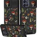 for Moto G Power 2026,for Moto G Power 2025/Play 5G 2025 Case - Women Girls Phone Cover Slide Camera with Ring Stand Holder Funda for Motorola G Power 2025/Paly 2025/G Power 2026,Plants