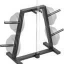Olympic Weight Plate Rack for Bumper Plate Storage, Olympic Weight Plate Tree - Heavy Duty Bumper Plate Rack for Home Gym, Holds 300 lbs