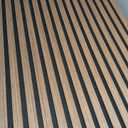 Art3d 4-Pack Fluted Acoustic Wood Slat Wall Panel, 47.2 x 23.6 Inch, Walnut