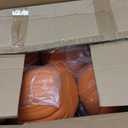 Tujoe 6 Pcs Halloween Pumpkin Lantern Set Light up LED,Orange