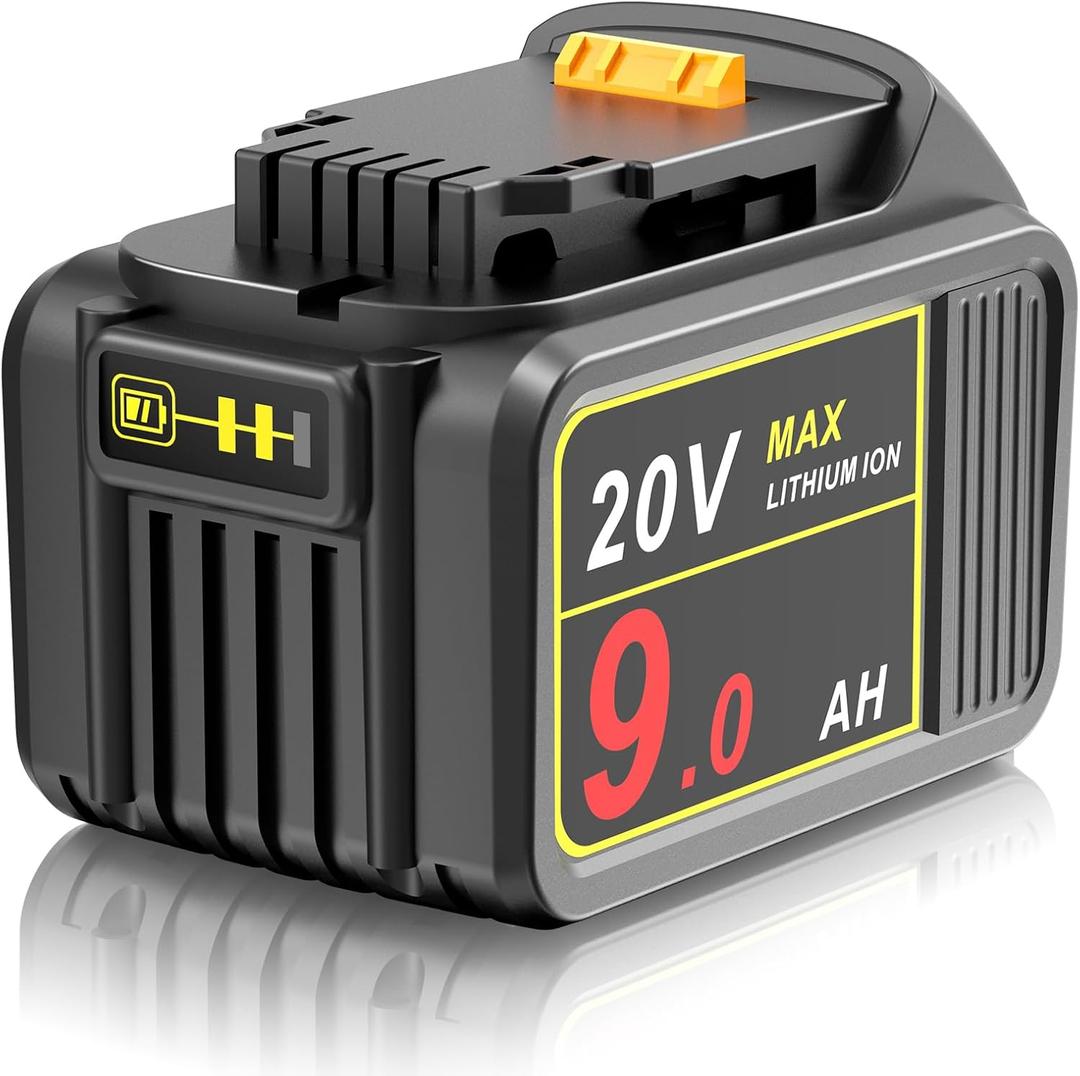TREE.NB DCB209 20V 9000mAh Battery Replacement for Dewalt N123283 DCB201-2 DCB200 DCB203 DCB204 DCB206 DCB181-XJ DCB181 DCB180 20V DCF/DCD/DCG/DCS Series Cordless Tools with LED Indicator