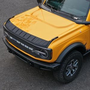Broaddict Hood Deflector Fit for Ford Bronco 4-Door & 2-Door 2021 2022 2023 2024 2025 2026, Flexible TPE Hood Protector, Trail Armor Hood Guard Shield Bug Deflector, Stone & Debris Guard