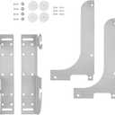 5WD-DMKIT Metal Door Shelf Mount Silver Kit For 5wb1 5wb2 5cw2 Organizer Basket Series RV Pull Out Wire Baskets Cabinet Kitchen Cookware Organizers Waste Containers