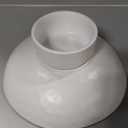 Onniyor 10 Inch Ceramic Fruit Bowl with Stand for Kitchen Counter, Large Serving Bowl for Dining Table, Modern Decorative Bowl for Home Decor & Gift, Elegant Versatile Vegetables Holder Storage, White