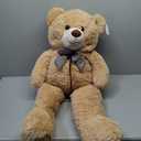 Poutmac Big Teddy Bear 4Ft Giant Soft Stuffed Animals Cute Plush Toy for Girlfriend Women Kids for Valentine's Christmas Birthday (Light Brown, 47 inches)