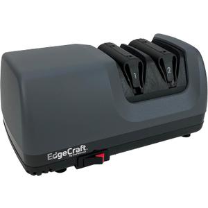 EdgeCraft E317 Electric Knife Sharpeners for 20-Degree Straight and Serrated Knives Diamond Abrasives Precision Angle Control, 2-Stage, Gray, (SHE317GY11)