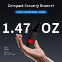 2026 AI Hidden Camera Detectors Features 5 Sensitivity Levels, Anti-Spy Camera Detector for GPS Trackers, Bug Detector Electronic Sweeper, Portable RF Signal Scanner for Hotel/Car/Bathroom/Travel