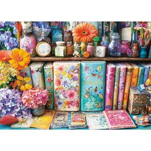 1000 Piece Puzzles for Adults,Book Jigsaw Puzzle,Flower Handbook Puzzles 1000 Pieces,Creative Games and Gifts Difficult Floral Puzzle Home Decor Toy for Adults Elders (27.5"x19.6"), 1:1 Poster
