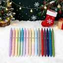 10 x Gel Pens, 7pcs 0.5mm Quick Dry Black Ink Fine Point Smooth Writing Pens, Cute Teacher Work Desk Accessories Office School Supplies Gifts for Men Women Student Nurse, Valentines Day Gifts for Kids (Multicolor & 7 Morandi)