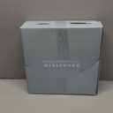 DeNestora Granite Inspired Matte White Fruit Bowl | Wide, Shallow Textured Pedestal Bowl | 11 Inch Unique Centerpiece for Table or Decor for Entryway Table