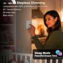 zouzai 12 inch LED Ceiling Light Flush Mount, 5CCT Adjustable 2700K-6000K, Amber/Pink/Ice Blue Night Light, 22W+8W Dimmable Fixture for Bedroom, Living Room (Black, DIP Switch, 2 Pack)