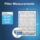 Filtrete 16x25x4 (SlimFit) AC Furnace Air Filter, MERV 13, MPR 1900, Premium Allergen, Bacteria & Virus, Electrostatic Air Cleaning Filter, 2-Pack (Actual Size 15.5x24.5x3.75 in)