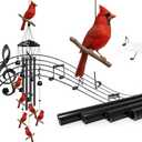 Cardinal Wind Chimes for Outside, Cardinal Gifts for Women/Men/Mother/Father, Metal Windchimes for Birthday/Christmas/Thanksgiving, Cardinal Decor for Patio, Garden,Yard, Home