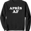 Apres AF Sweater Retro Ski Vacation Sweater Sweatshirt - Small