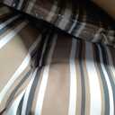 INTER HUT Outdoor Chair Cushions Set of 2, 46" x22”, Beige Stripes