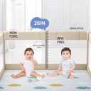 Fodoss Baby Playpen with Mat - 59x59in Playpen for Babies and Toddlers, Kids Play Pen, Extra Large Baby Play Pen, Big Playard for Infants