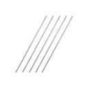 uxcell 2mm x 150mm 304 Stainless Steel Solid Round Rod for DIY Craft - 5pcs