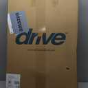 Drive Medical Two-Button Folding Walker w/ Wheels - Lightweight Rolling Mobility Support - Desk Arms - Adjustable Height - Dual Push-Button Operation - 5 Inch Front Wheels - Durable Aluminum - Silver