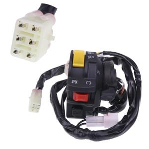 Left Handlebar Start Stop Switch 37400-07G90 Compatible with Suzuki Quadsport Z400 LTZ400 2003-2004 37400-07G11 37400-07G10 37400-07G00 Kill Headlight on/Off Button (Plug Type 1)