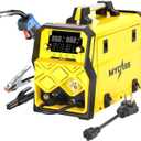 250A MIG Welder,6 in 1 Gas MIG/Gasless Flux Core/Stick/Lift TIG/Spot Welding/Spool Gun Compatible Aluminum Welding Machine Large LED Display 110V/220V Multi Process Welder
