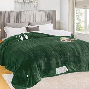 Green Electric Heated Blanket, Size 84*90