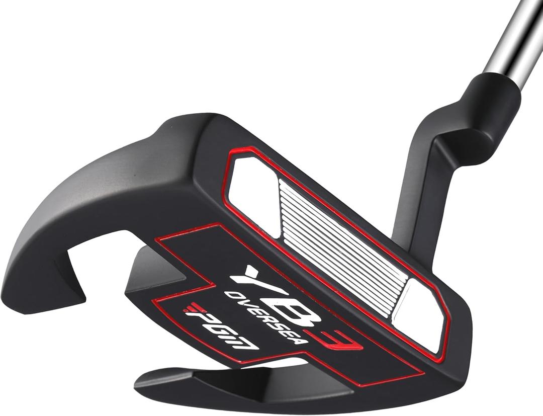 PGM Golf Putter for Men and Women - Anti-Twist Mallet Design with Alignment Guide & Stepped Shaft - Low Center of Gravity for Smooth, Accurate Putts - Right &Left Handed, 35"
