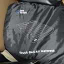 JOYTUTUS Truck Bed Air Mattress for 6.4-6.7Ft, Full Size Regular Beds for Pickup Outdoor Camping, Truck Tent Accessories with Carry Bag & Cup Holder & Cavity Design, Black