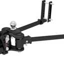 CURT 17500 TruTrack 4P Weight Distribution Hitch with 4x Sway Control, Up to 10K, 2-In Shank, 2-5/16-Inch Ball